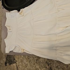 Off-white tiered dress
